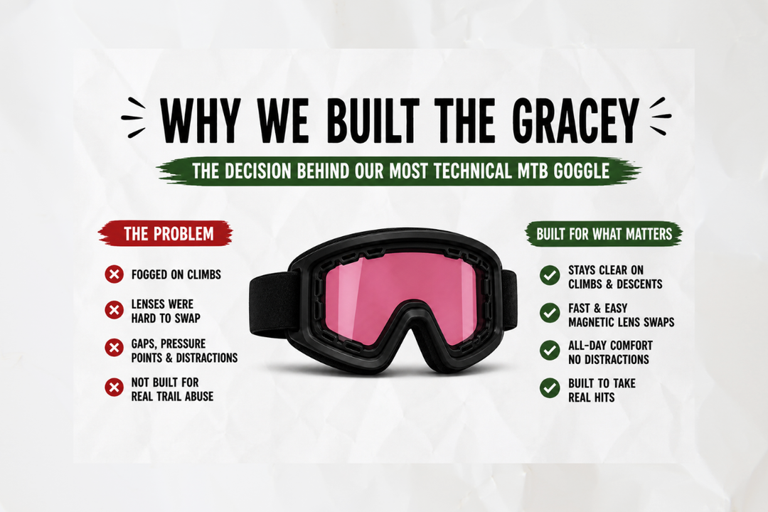 Why We Built the Gracey: The Decision Behind Our Most Technical MTB Goggle