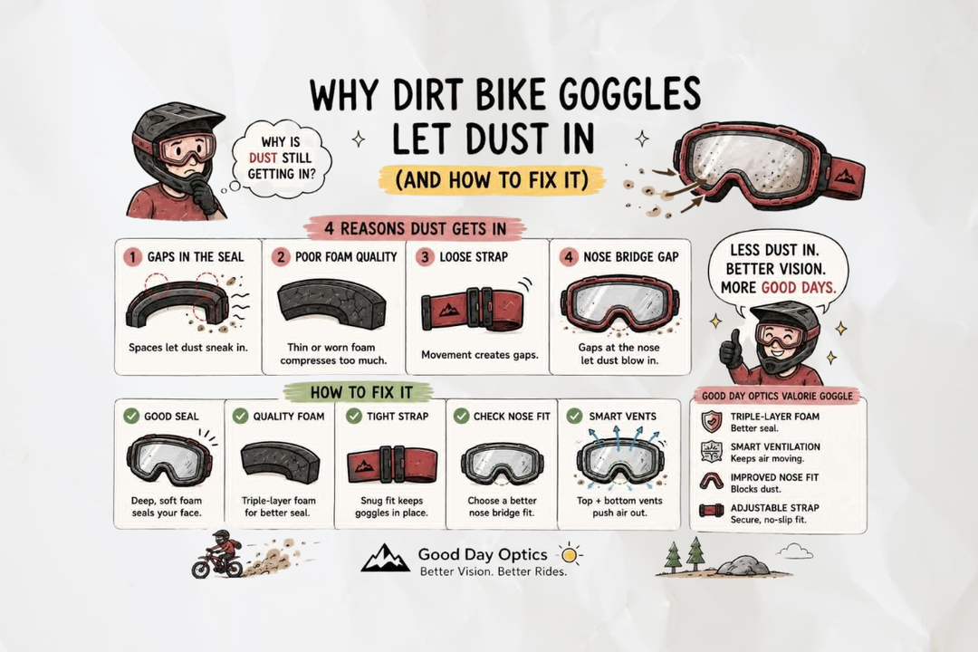 Why Dirt Bike Goggles Let Dust In (And How to Fix It)