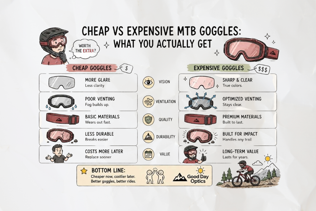 Cheap vs Expensive MTB Goggles: What You Actually Get