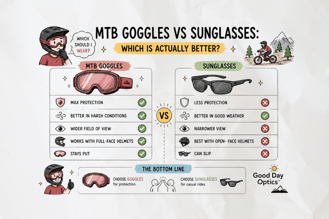 MTB Goggles vs Sunglasses: Which Is Actually Better?