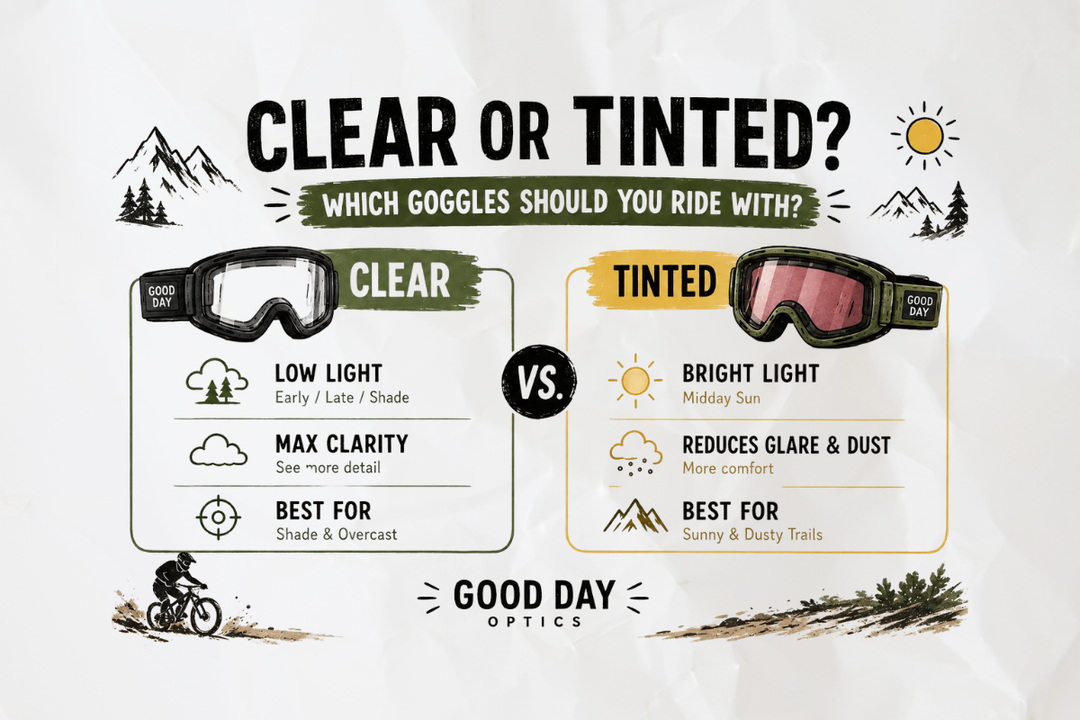 Should You Ride With Clear or Tinted Goggles?
