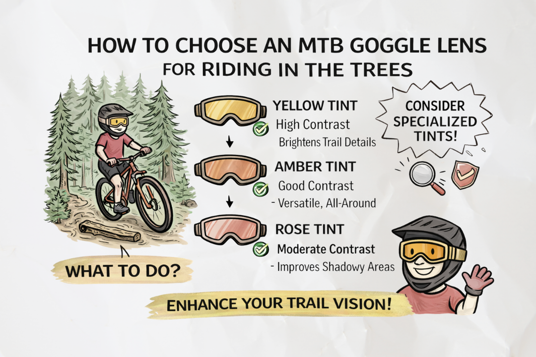 How to Choose an MTB Goggle Lens for Riding in the Trees