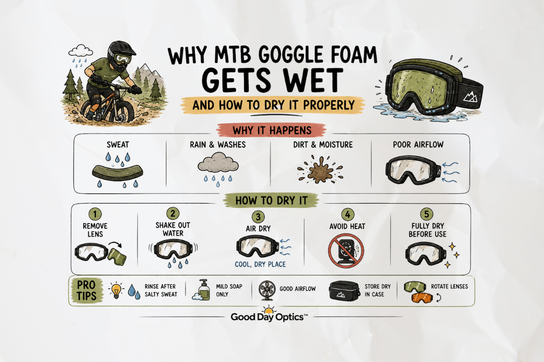 Why MTB Goggle Foam Gets Wet and How to Dry It Properly
