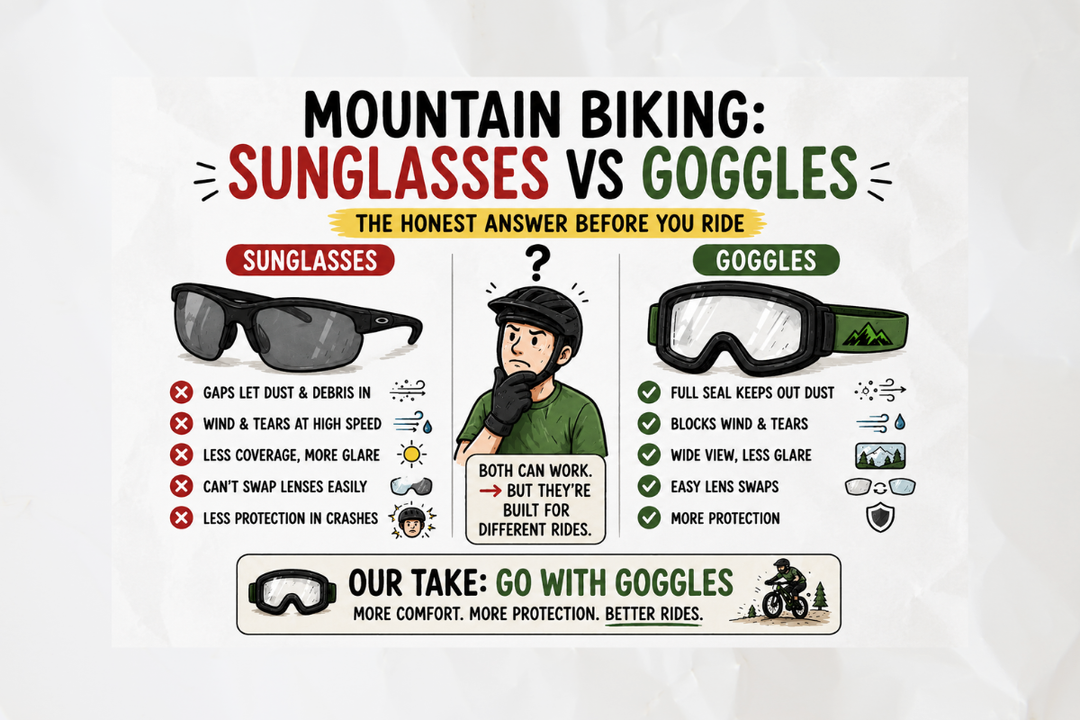 Mountain Biking: Sunglasses vs Goggles