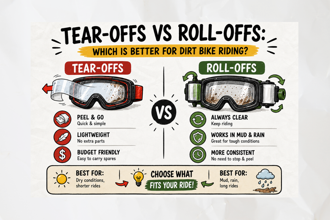Tear-Offs vs Roll-Offs: Which Is Better for Dirt Bike Riding?