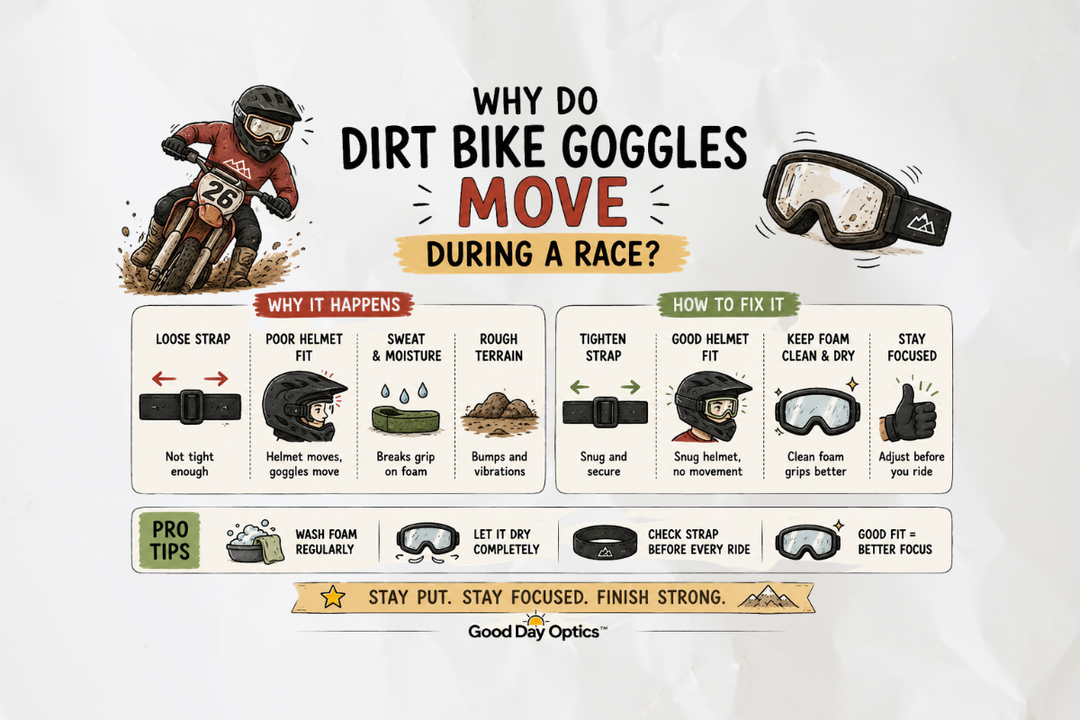 Why Do Dirt Bike Goggles Move During a Race?
