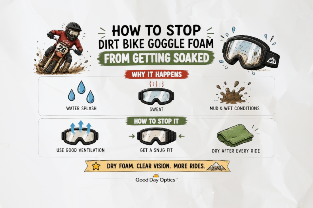 How to Stop Dirt Bike Goggle Foam From Getting Soaked