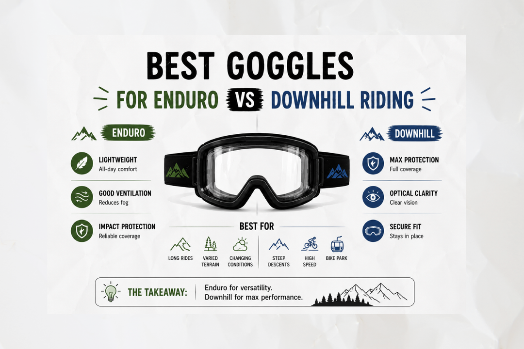 Best Goggles for Enduro vs Downhill Riding