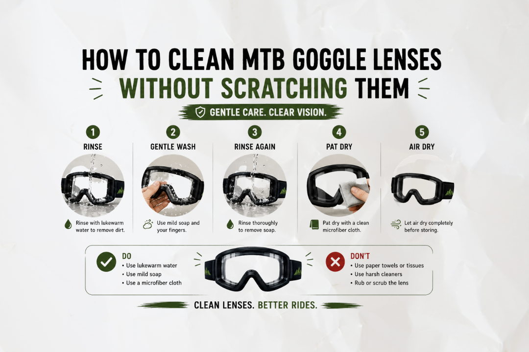 How to Clean MTB Goggle Lenses Without Scratching Them