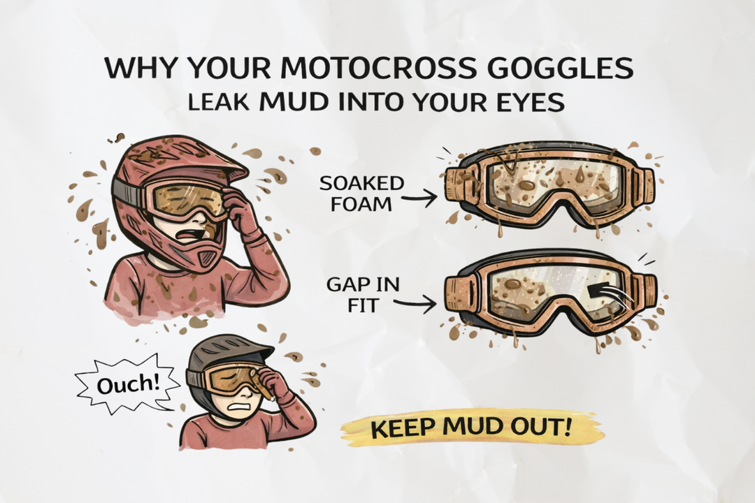 Why Dirt Bike Goggles Let Mud In (And How to Fix It)