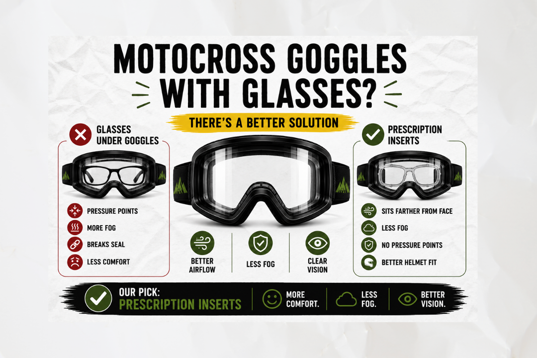 Can You Wear Motocross Goggles With Glasses? The Better Solution for Clear Vision
