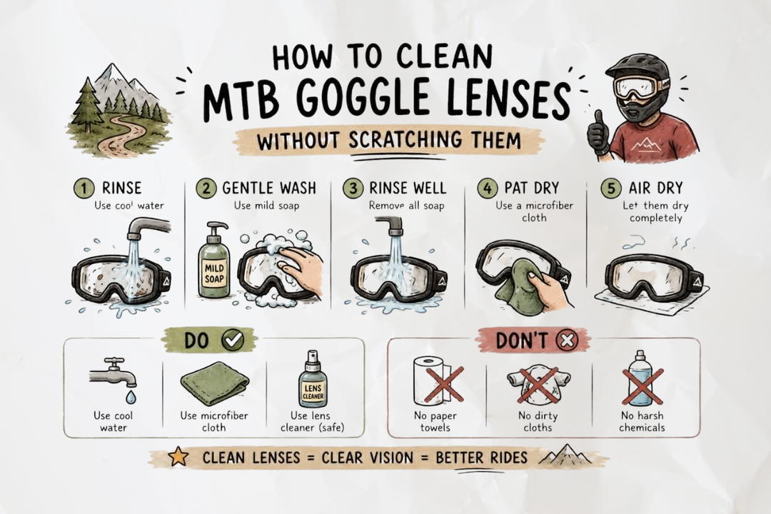 How to Clean MTB Goggle Lenses Without Scratching Them