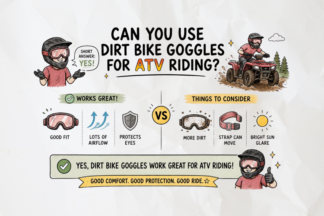 Can You Use Dirt Bike Goggles for ATV Riding?