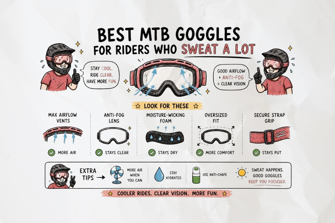 Best MTB Goggles for Riders Who Sweat a Lot