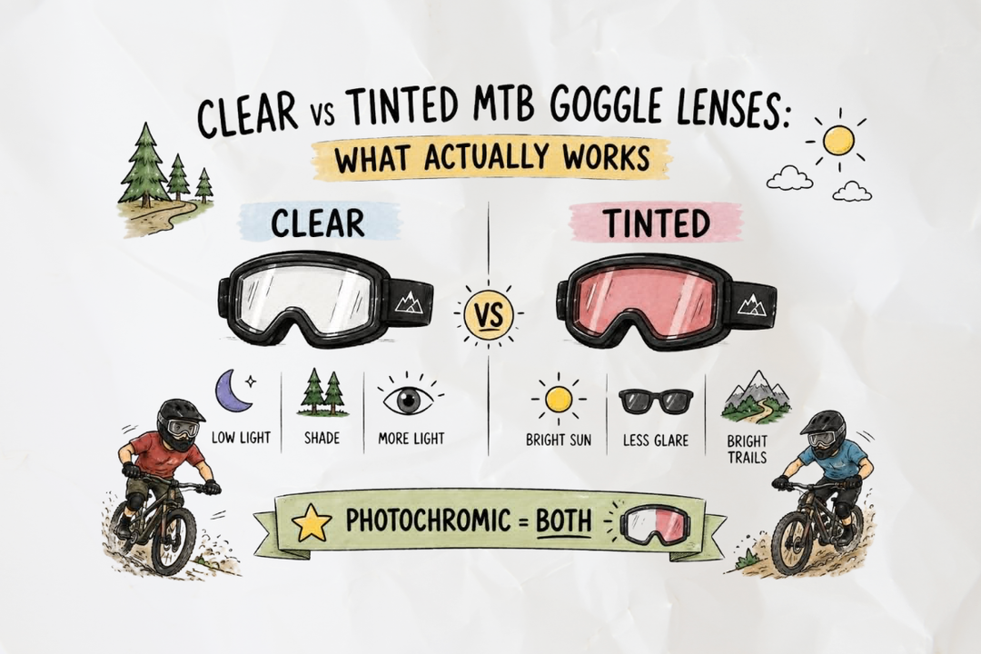 Clear vs Tinted MTB Goggle Lenses: What Actually Works
