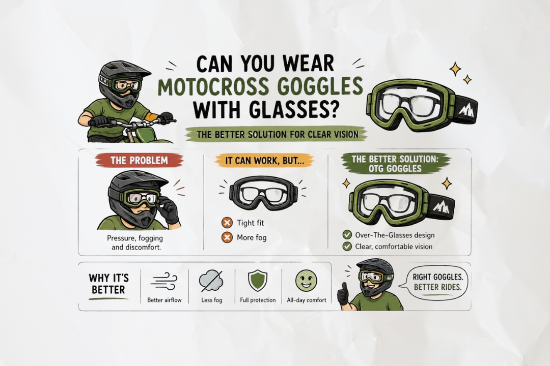 Can You Wear Motocross Goggles With Glasses? The Better Solution for Clear Vision