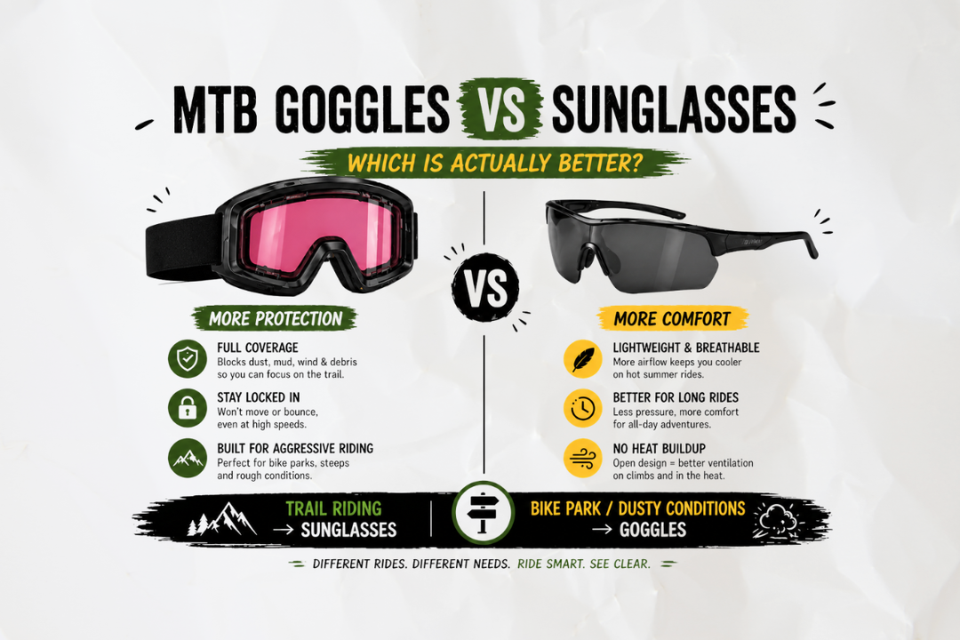MTB Goggles vs Sunglasses: Which Is Actually Better?