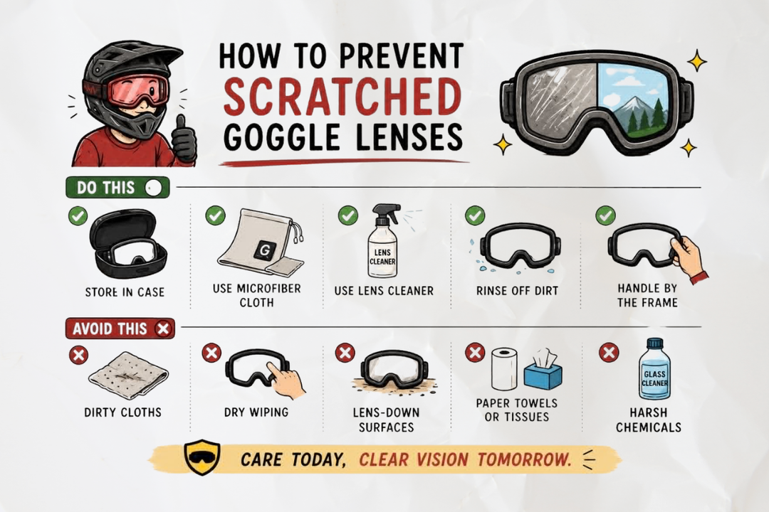 How to Prevent Scratched Goggle Lenses