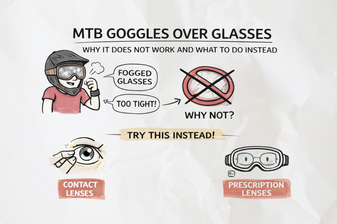 MTB Goggles Over Glasses: Why It Does Not Work and What to Do Instead