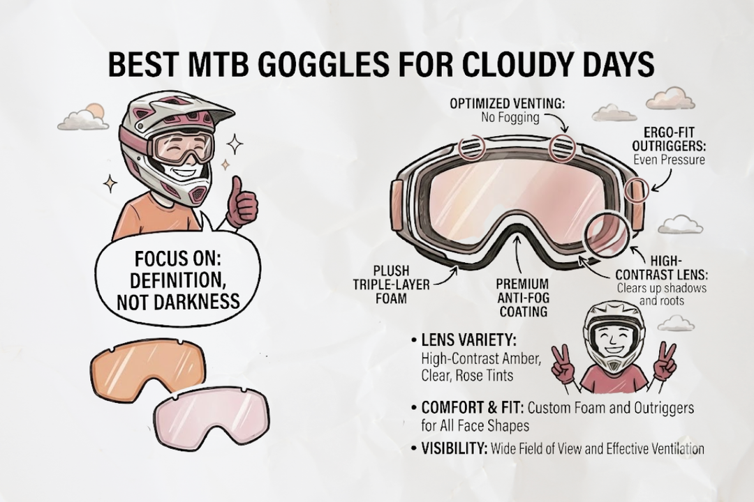 Best MTB Goggles for Cloudy Days: What Lens Actually Works When the Sun Disappears