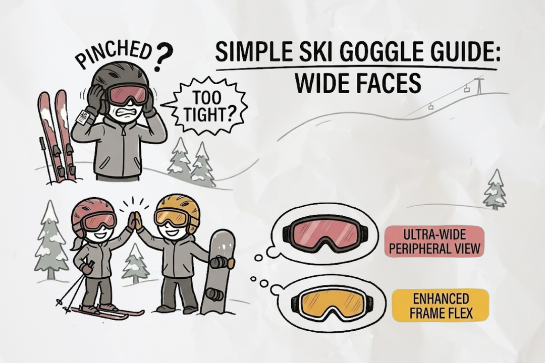 Best ski goggles for wide faces: what actually fits