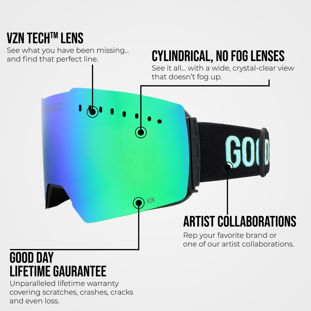 The Valorie Snow Goggle - Shred Green Lens