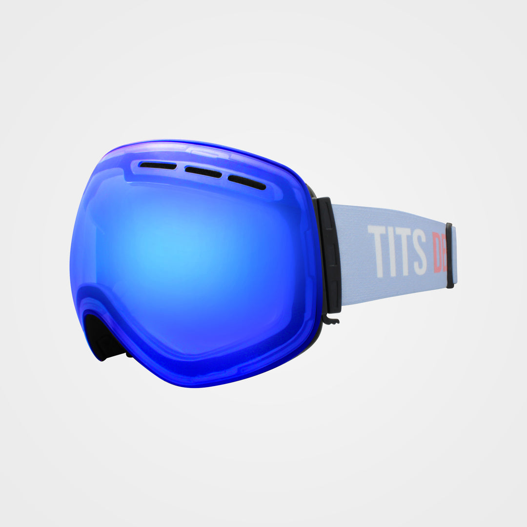 blue lens goggles The Emily Snow Goggle