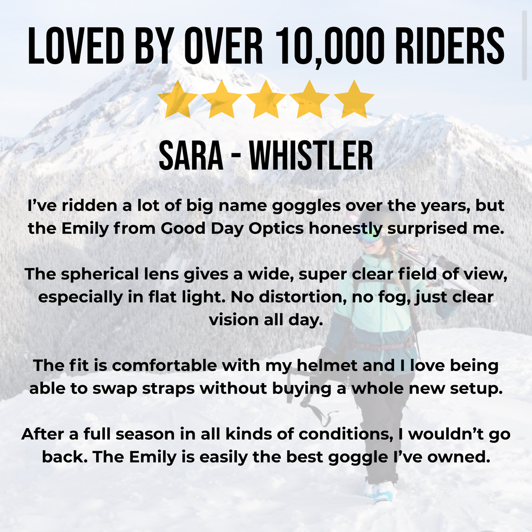 The Emily Snow Goggle - Shred Blue Lens