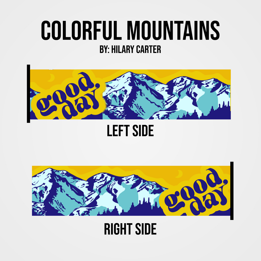 Goggle Strap - Colorful Mountains