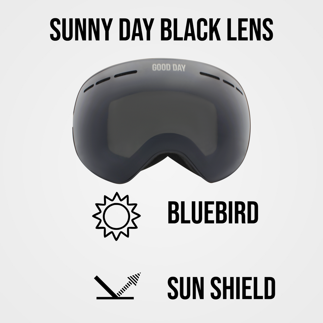 The Emily Snow Goggle - Sunny Day Black Lens