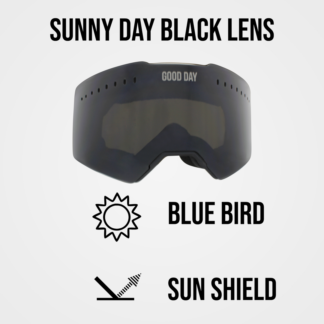 The Valorie Moto/MTB Goggle - Sunny Day Black Lens