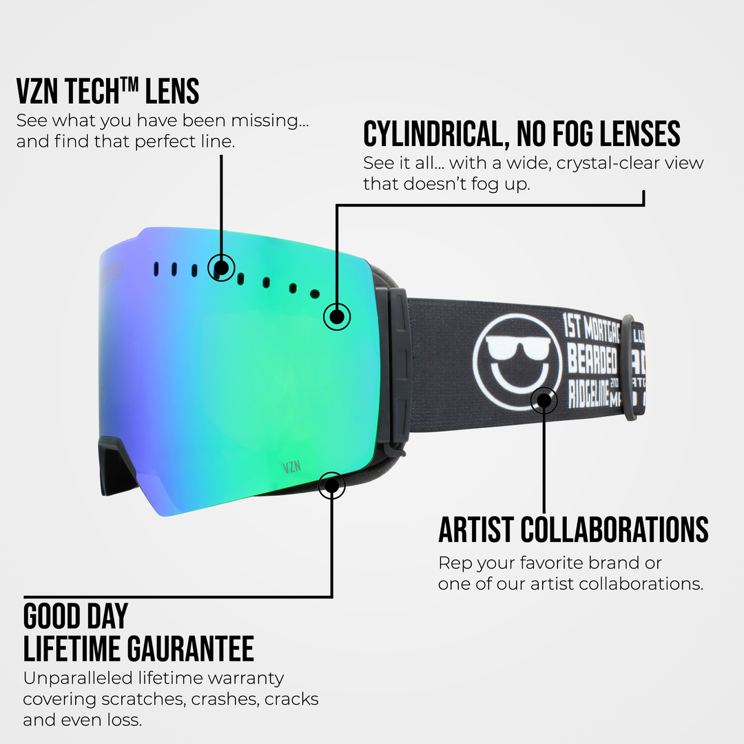 The Valorie Snow Goggle - Shred Green Lens