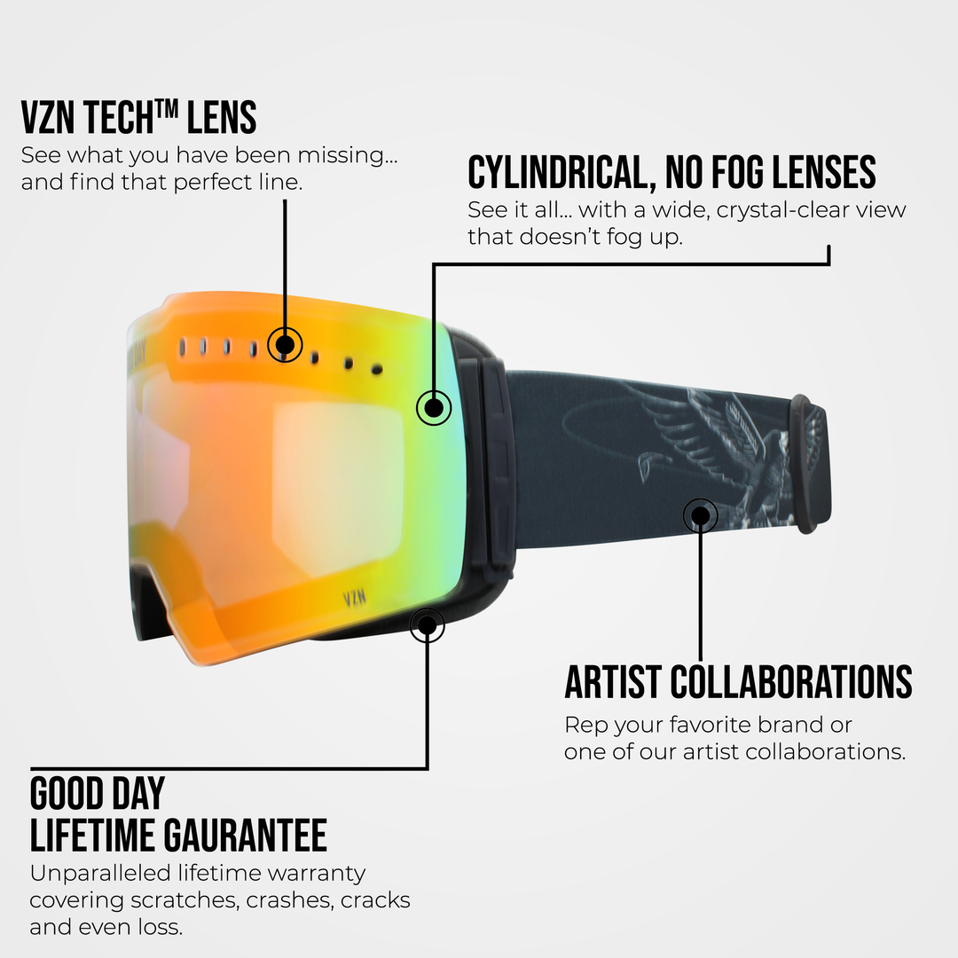 The Valorie Snow Goggle - Gasolina Lens