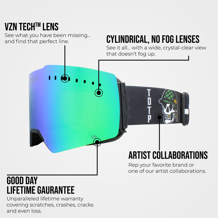 The Valorie Snow Goggle - Shred Green Lens