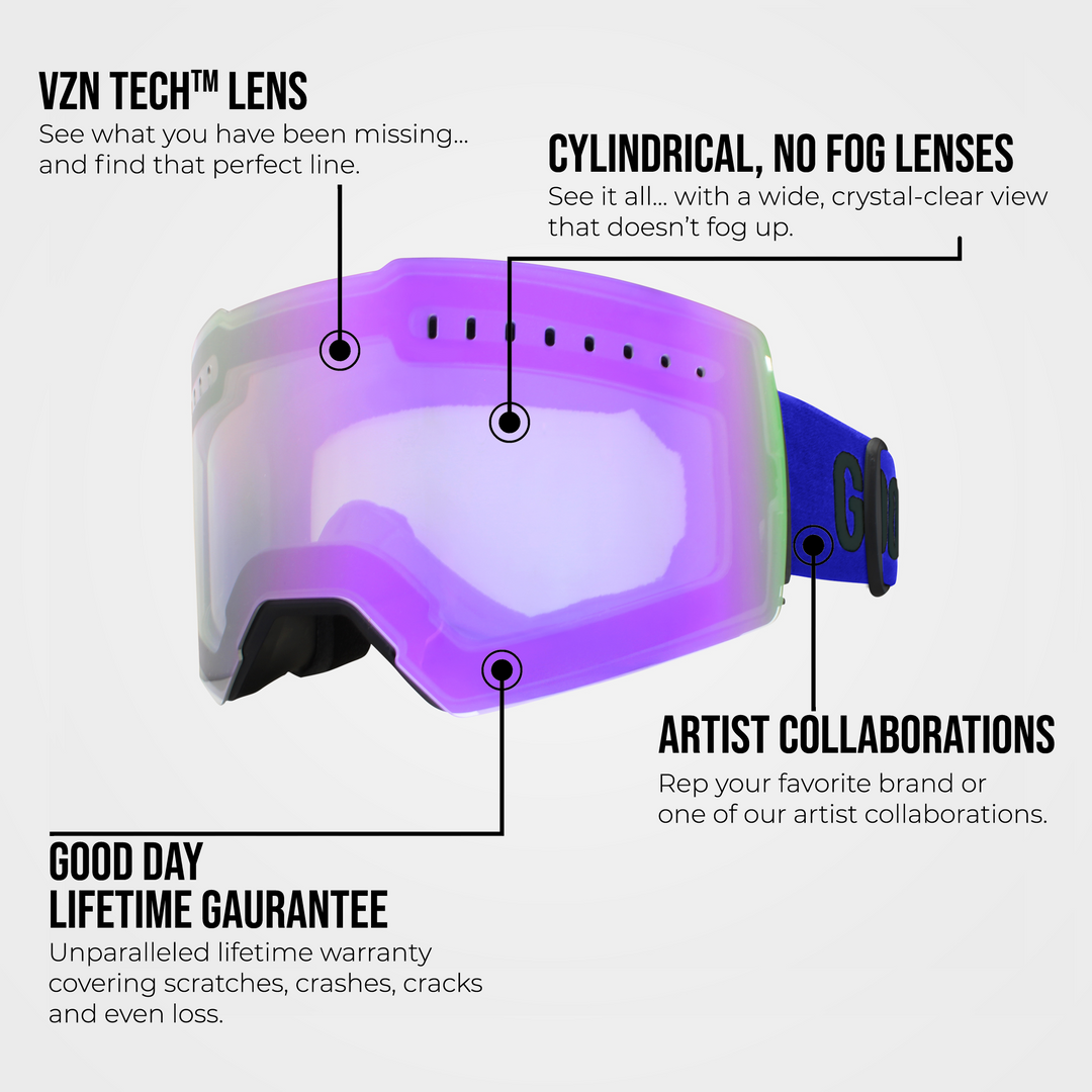 The Valorie Snow Goggle - Grape Ice Lens