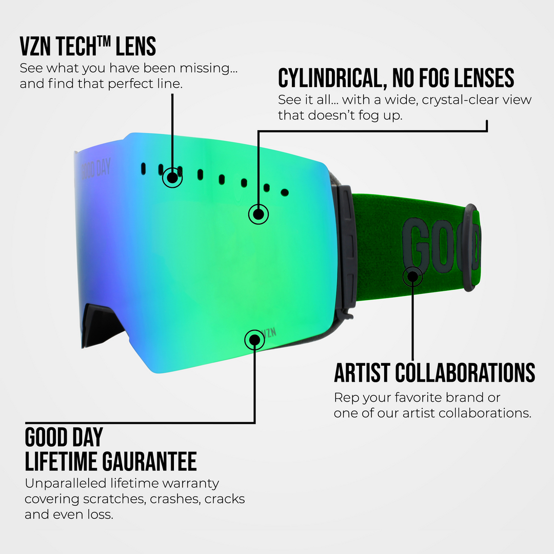 The Valorie Snow Goggle - Shred Green Lens