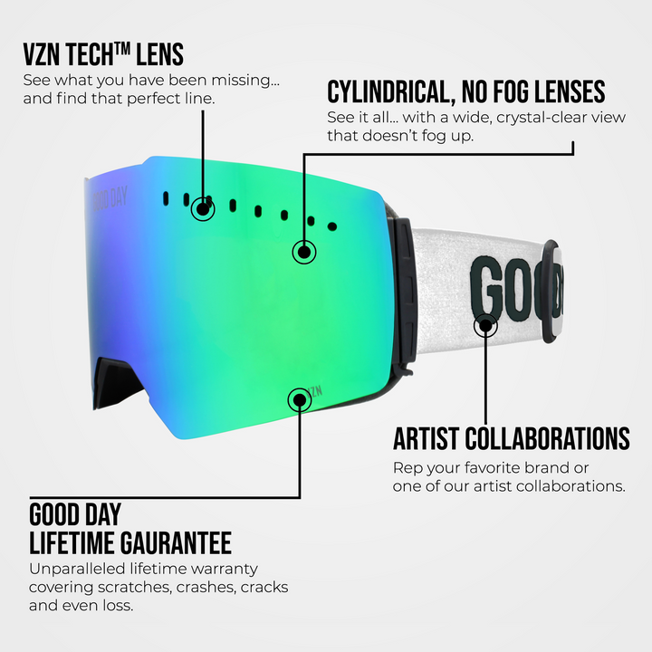 The Valorie Snow Goggle - Shred Green Lens