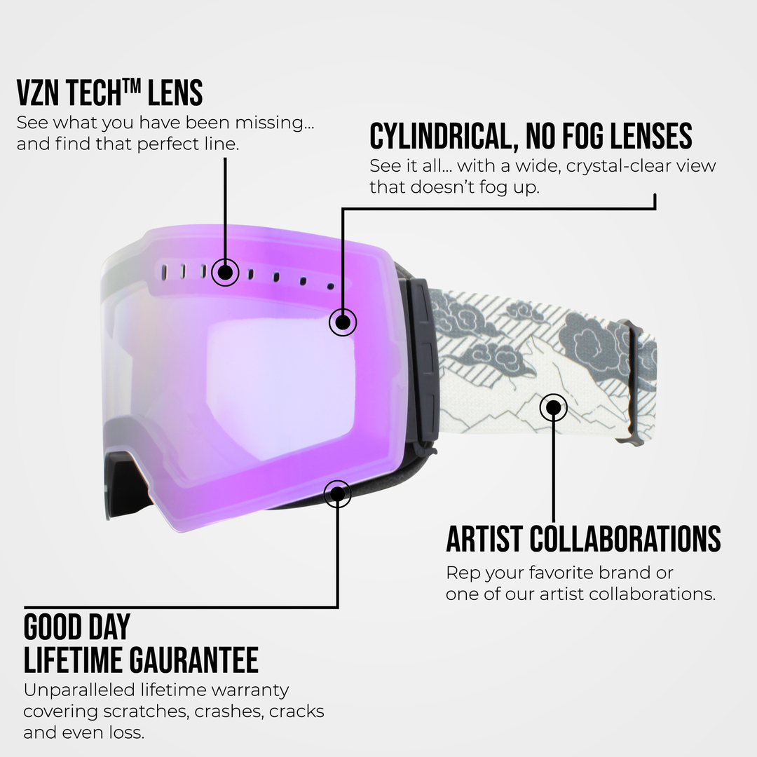 The Valorie Snow Goggle - Grape Ice Lens