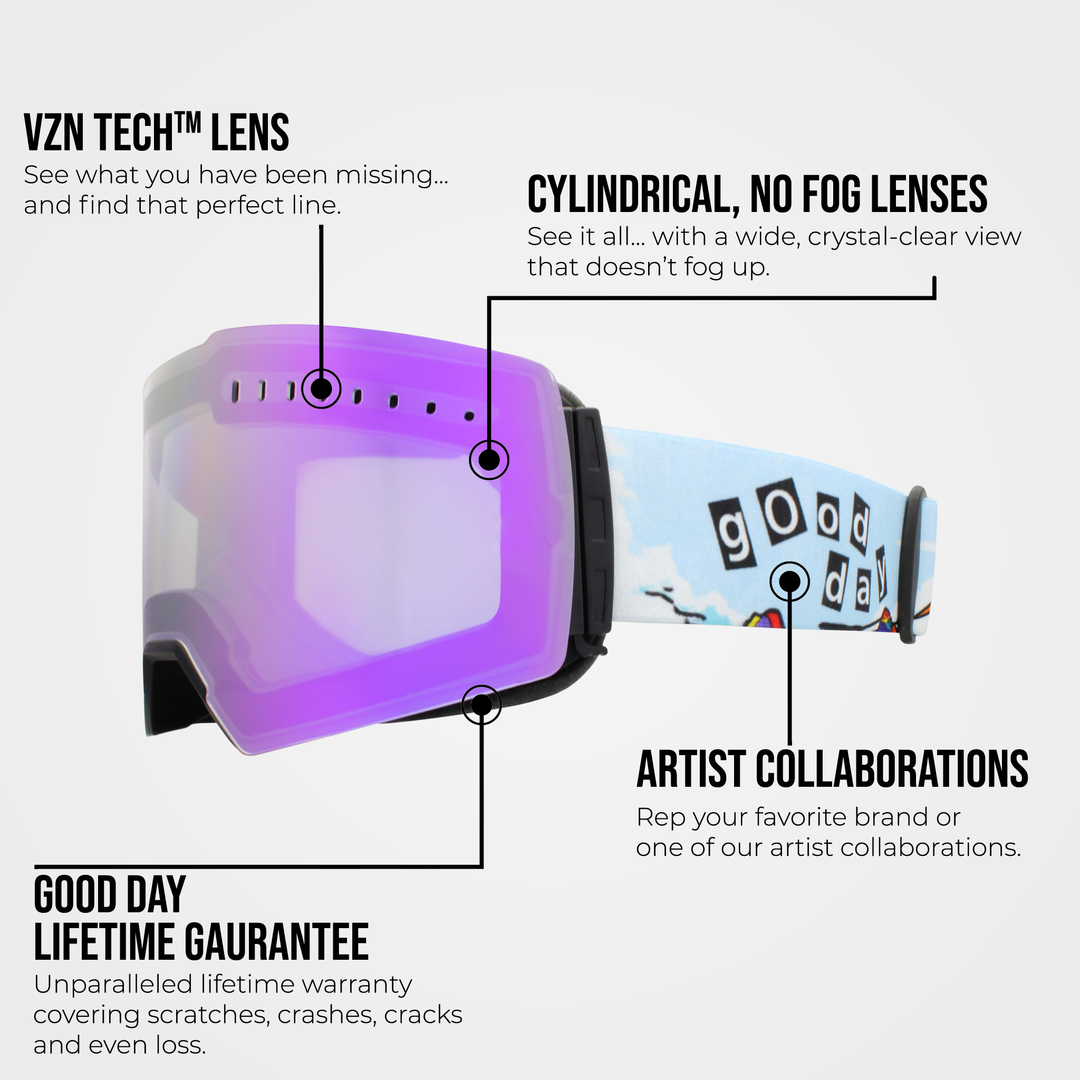 The Valorie Snow Goggle - Grape Ice Lens